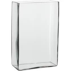 Mica Decorations, Vase, Britt Vase - L20 x B10 x H30 cm - Quadratisch - Transparent (6 l)