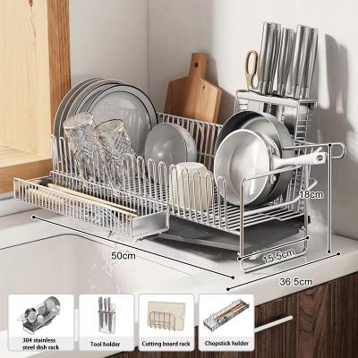 Inspired Finds Stainless Steel Dish Drying Rack Over The Sink With Tray 1layer H