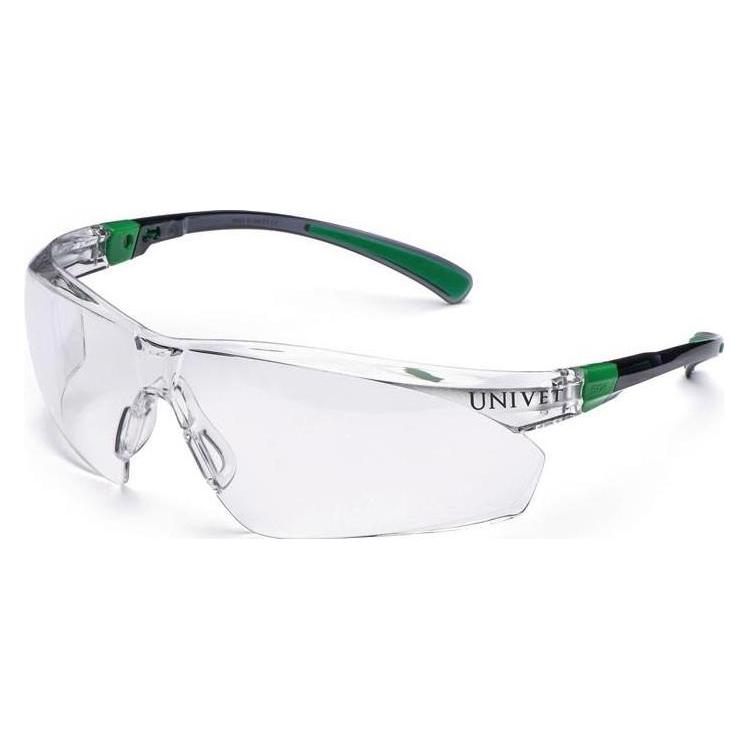 Univet Schutzbrille 506 UP EN 166, EN 170 Bügel schwarz/grün Polycarbonat (506U030100)