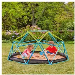 TP Toys Klettergerüst mit Sandkasten »Metal Dome« blau, 188x78x188 cm