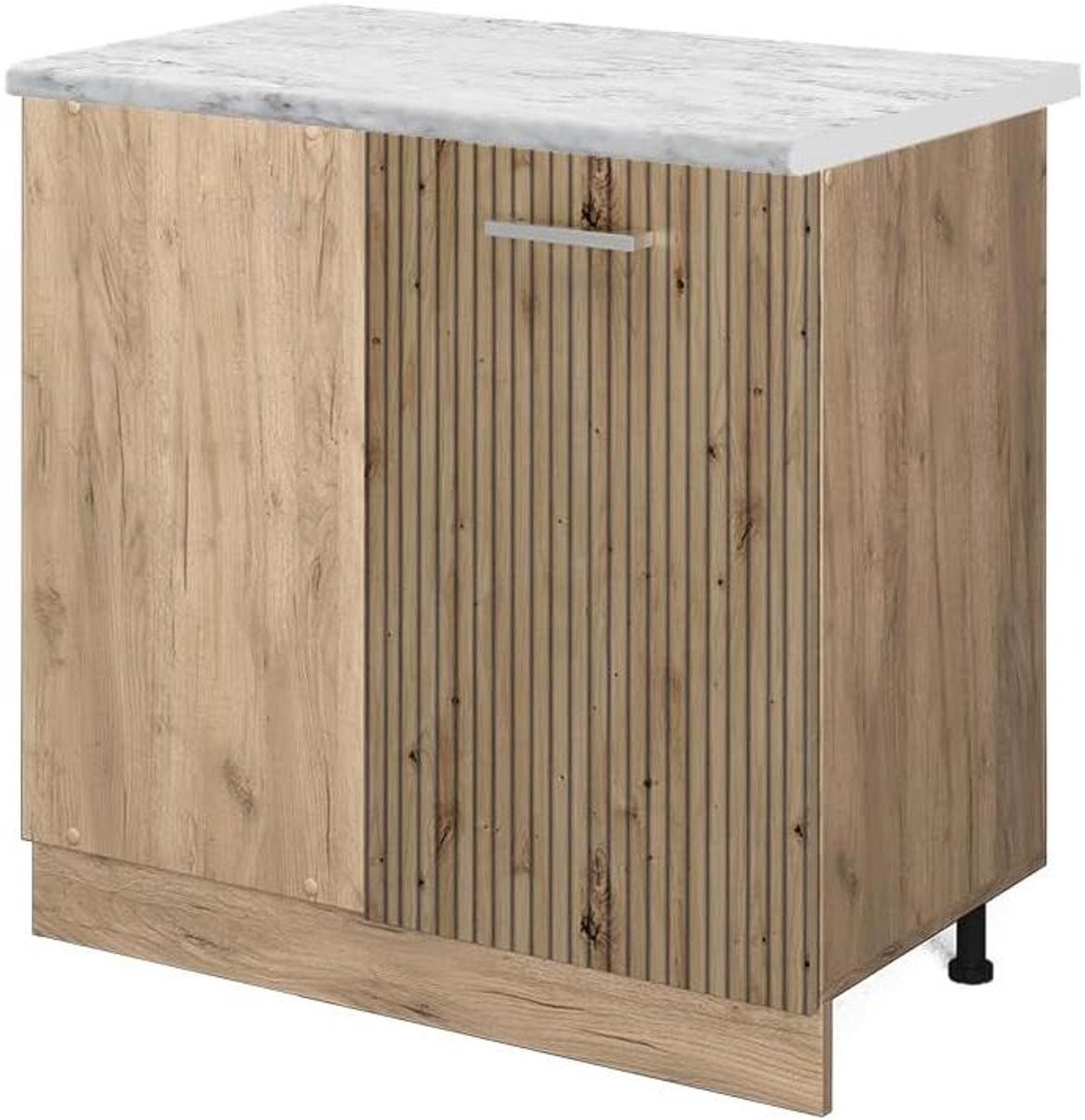 Flexibele Keukenmodule Hoekkast in Artisan Eiken - 86 cm Hoekkast met Houtlook