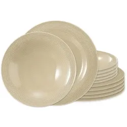 Seltmann Weiden Beat Sandbeige Tafelservice 12tlg.