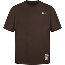 SMILODOX T-Shirt Rayk, Größe S in Braun Braun