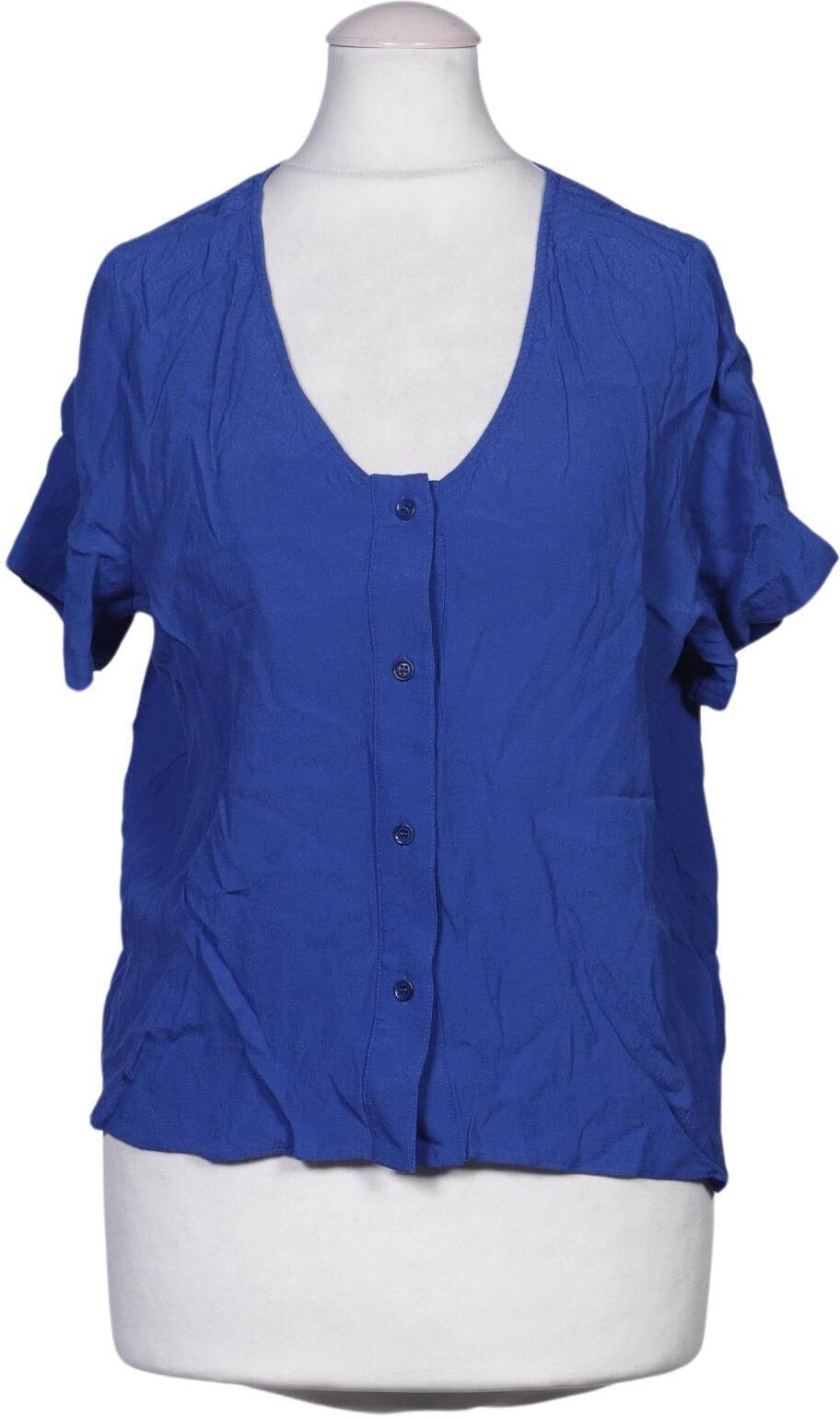 Kauf dich glucklich Damen Bluse, Blau, Gr. S, Viskose - Second Hand