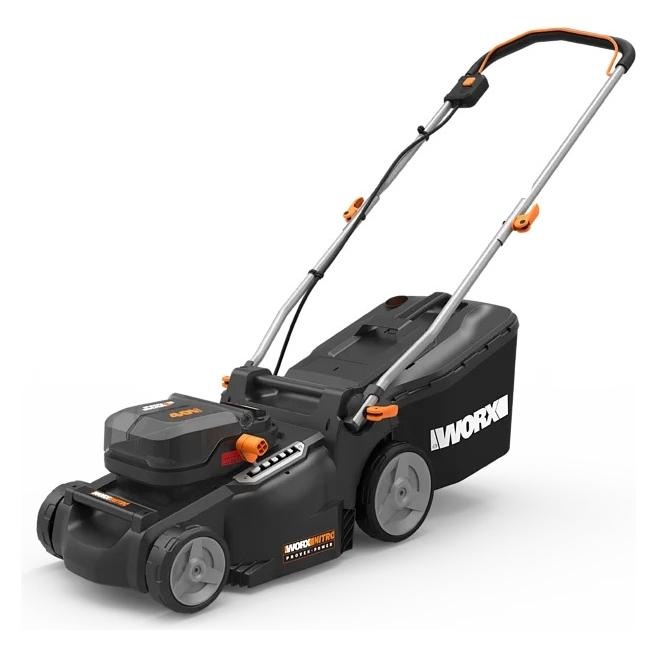 Worx Nitro AkkuRasenmäher2x20V4Ah, Schnittbreite 37cm (Akkubetrieb) (WG737E)