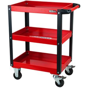 KS-Tools Werkstattwagen ECOline, 890.0001, Tragkraft 150kg, 565 x 395mm, 3 Ablagen