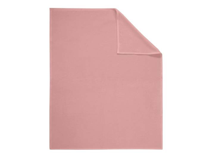 Wohndecke BIEDERLACK Gr. 2, rosa (rosé), B:220cm L:240cm, 100% Baumwolle, Wohndecken, Wohndecke