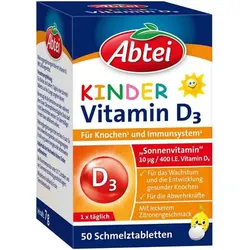 Abtei KINDER Vitamin D3 50 St Schmelztabletten