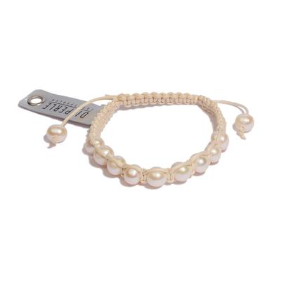 Perlenarmband DI PERLE "Damen Perlenschmuck Süsswasser Perlen Armband", weiß, Armbänder, Damen, Perlenarmband, Damen Perlenschmuck
