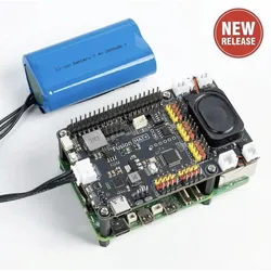 SunFounder Fusion HAT+ Erweiterungsboard für Raspberry Pi, 12 PWM, 4 DC-Motor, Audio, USB-C, 7,4V