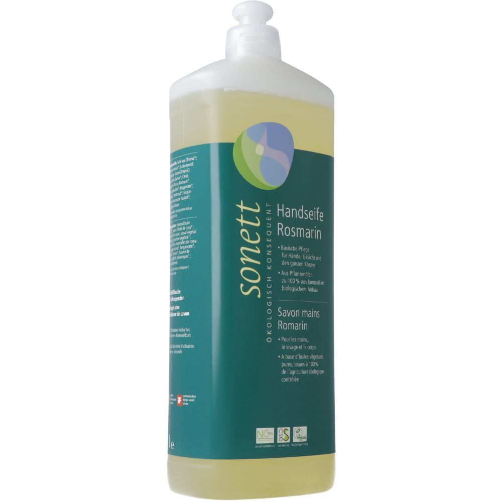 Sonett Handseife Rosmarin Nachfüllflasche 1 lt l Flüssigseife