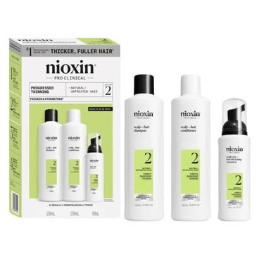 Nioxin System 2 Kit 150ml Shampoo 150ml Spülung 40ml Behandlung Advanced Thinning Kit (Haarpflege Set) (0000106509)