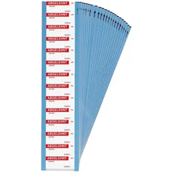 Brady, Etiketten, B-184, WOAF-1-D, Beschriftbare Etiketten zur Qualitätskontrolle, Aluminiumfolie, Rot auf Sil