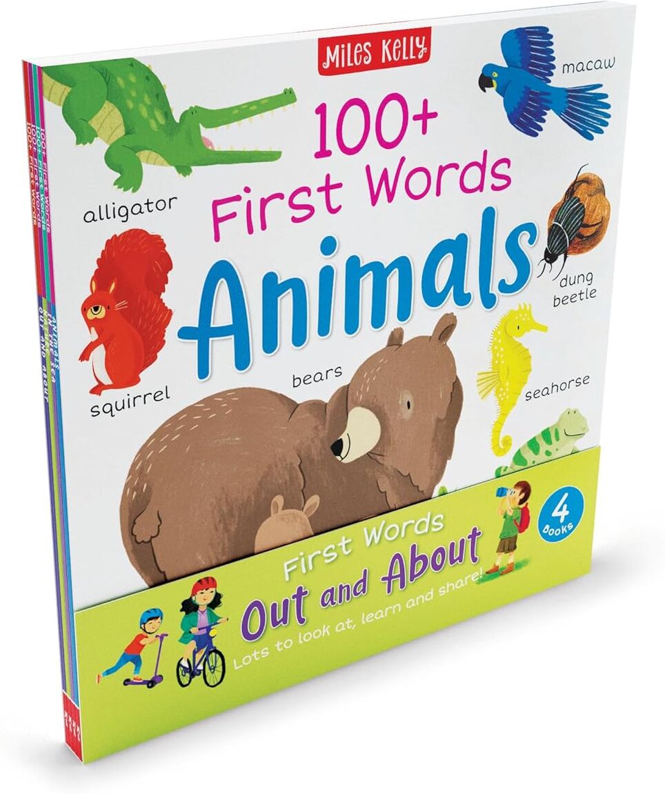 Miles Kelly Publishing Ltd First Words Out and About 4 Books Collection Set - Ages 3+