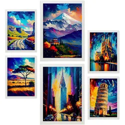 POSTER Set Mit 6 Vermächtnis Im Ölgemälde Stil A3 & A4 Weißer Rahmen