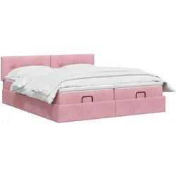 vidaXL, Bett, Samtbett (200 x 200 cm)