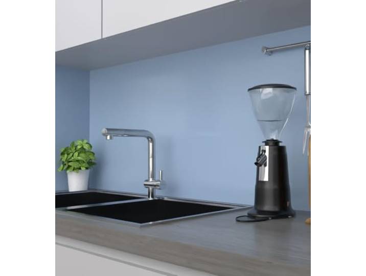 MyMaxxi Küchenrückwand selbstklebend - Matte, 0,4 mm Premium Spritzschutz Folie als günstige Alternative zu Glas, einfache Montage & leichte Reinigung - Motiv: Farbe Meerblau 400 x 60 cm