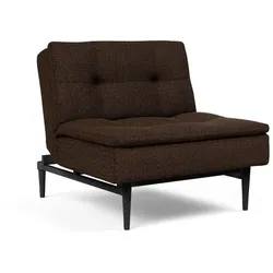 INNOVATION LIVING Sessel Dublexo Styletto schwarz Stoff Chocco
