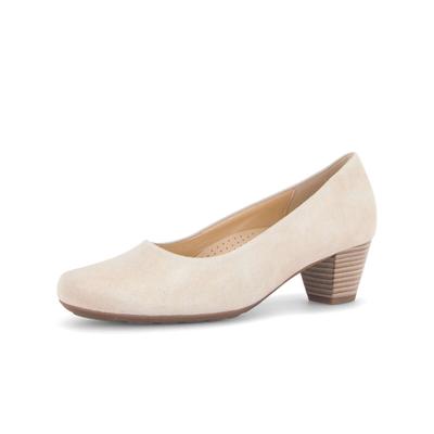 Pumps GABOR "Eleganter Pump", Damen, Gr. 36, beige, Schuhe Pumps