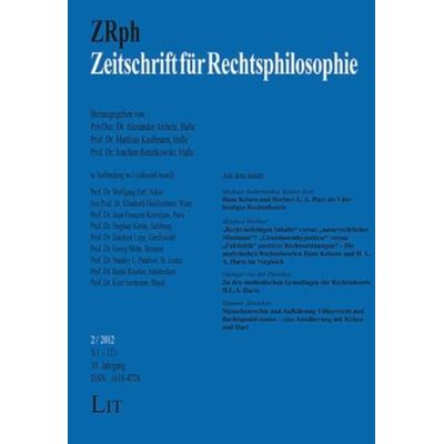 Zeitschrift für Rechtsphilosophie. 2/2012, Taschenbuch von , Lit Verlag, 978-3-643-99859-0