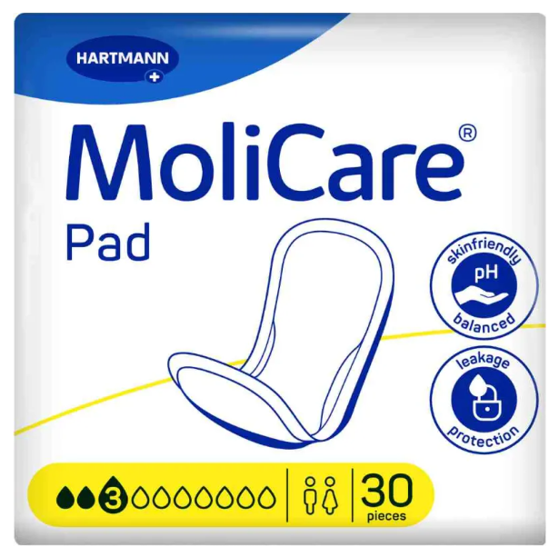 Hartmann Molicare Pad 3 gouttes - 6 paquets de 30 protections