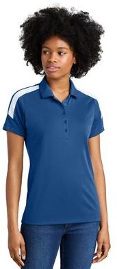 Sport-Tek LST104 Women's Competitor United Polo Shirt in True Royal/White size 4XL   Polyester