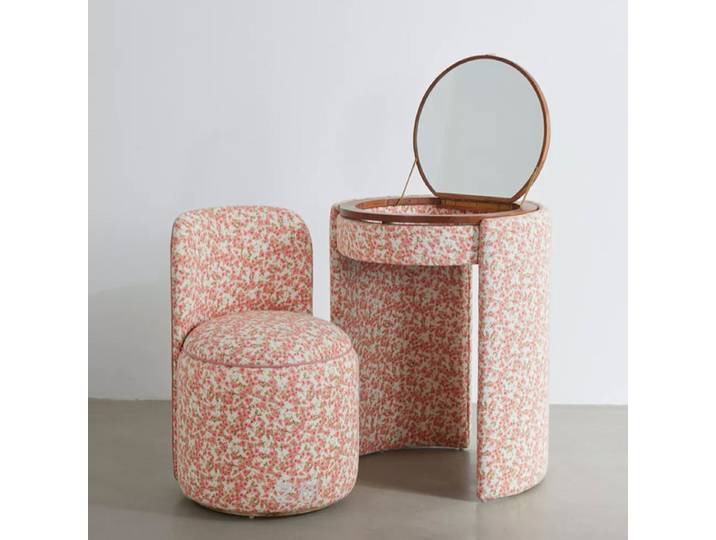 Coiffeuse de chambre esthétique de luxe, gain de place, style nordique, meuble de maquillage haut de gamme, meuble de chambre, coiffeuse de maquillage