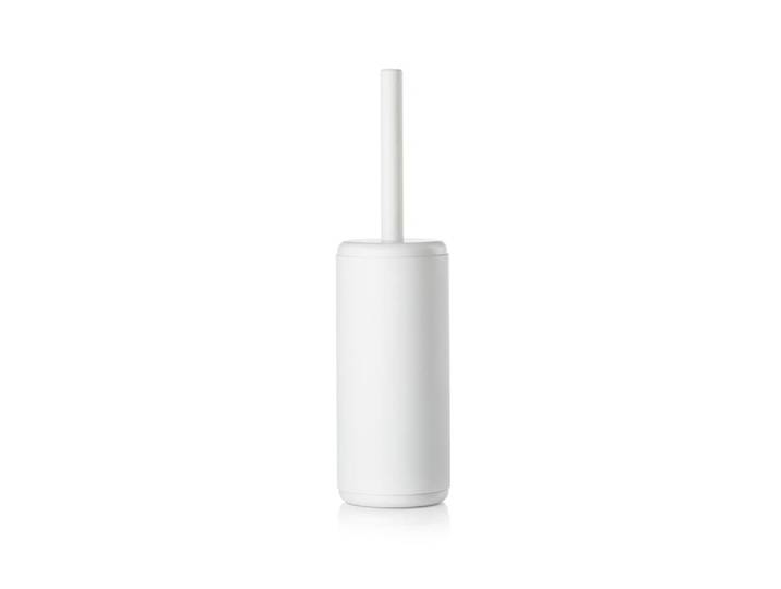Brosse de toilette en aluminium/abs blanc