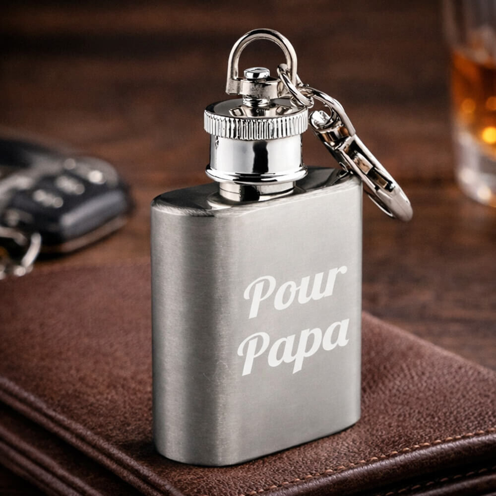 Ocadeau Porte clef flasque gravé