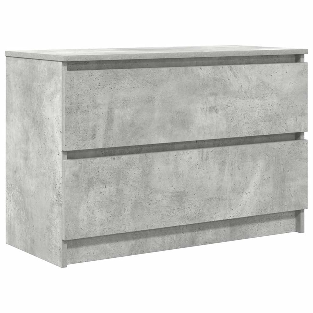 vidaXL Tv-meubel - Betongrijs - B: 80 cm, D: 35 cm, H: 54 cm
