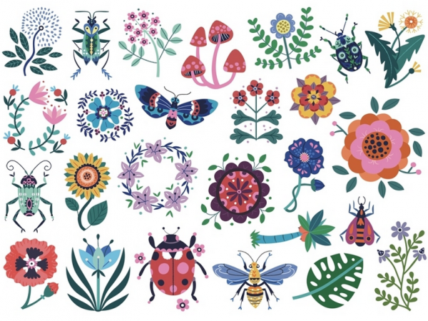 Mes p'tits tattoos Fleurs - Auzou