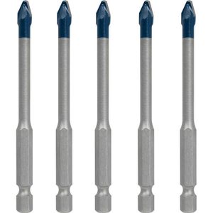 Bosch Bohrer Expert HEX-9 HardCeramic Dachziegel, 6 x 90mm, Fliesenbohrer, 5 Stück