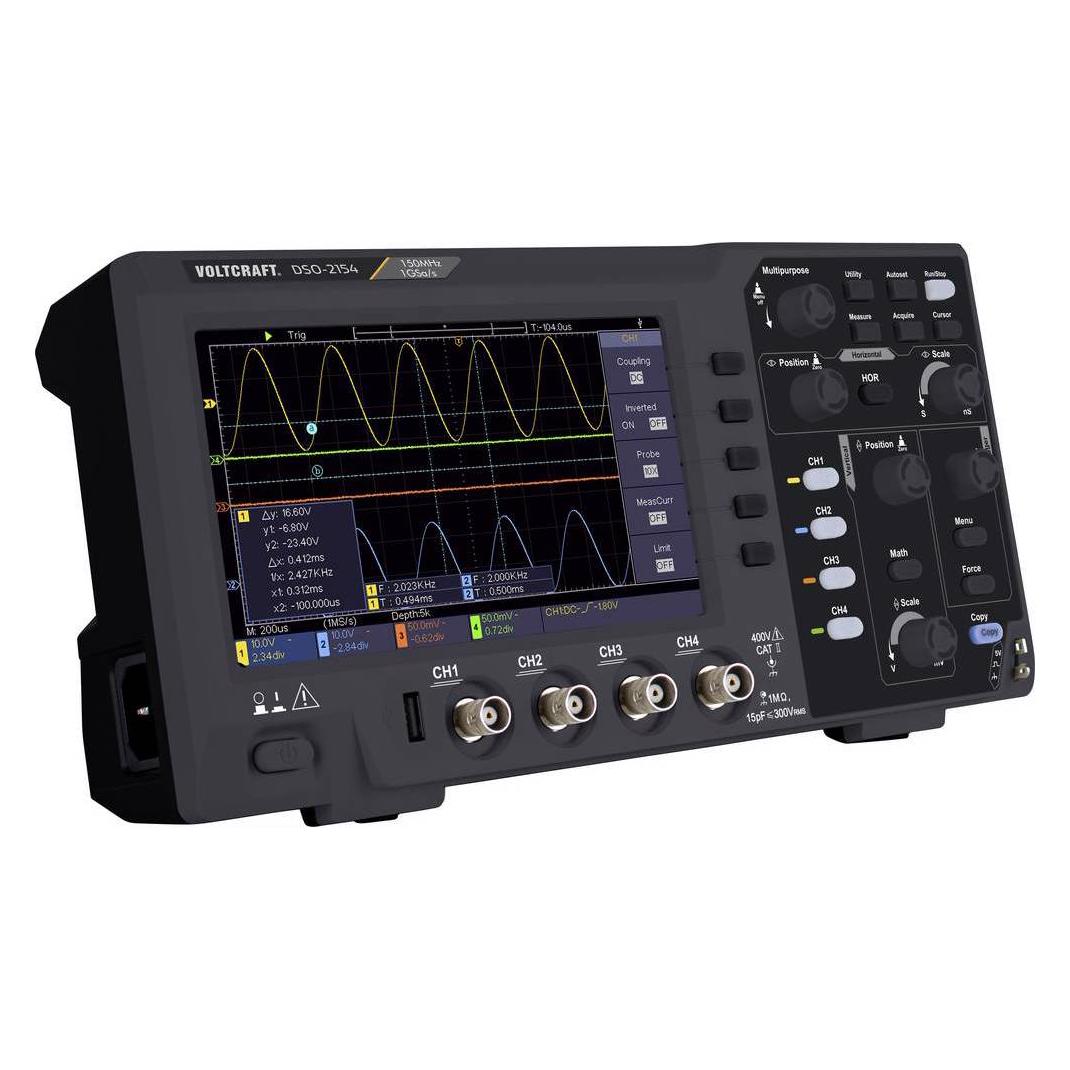 Voltcraft Digital-Oszilloskop (CAT II 600V) (VC-11954580)