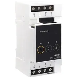 Servodan, Schutzschalter, Relaismodul für Niko Home Control für drei verschiedene Stromkreise