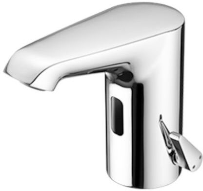 Schell Xeris E Elektronische-Waschtisch-Armatur 012100699 verchromt, Netzbetrieb, für Mischwasser, mit Steckernetzteil