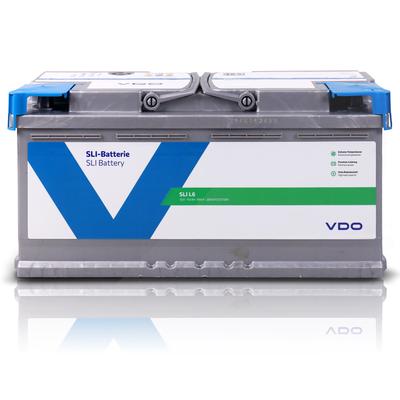 Vdo/continental Starterbatterie L6 110Ah 950A [Hersteller-Nr. 2800012027280] für Citroën, Mazda, Jeep, Porsche, Lexus, Vauxhall, Nissan, Fiat, Hyundai