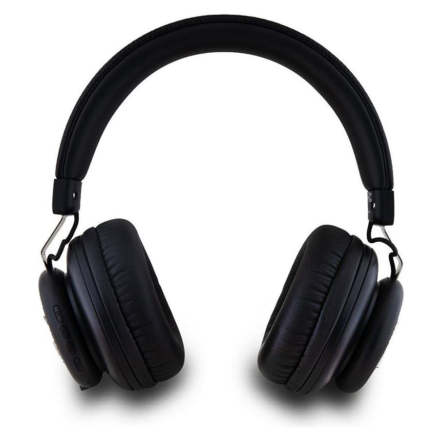 DKNY PU Leather Stack Logo Wireless Headphone Black (32 h, Kabellos) (DKBHS6PUSLK)
