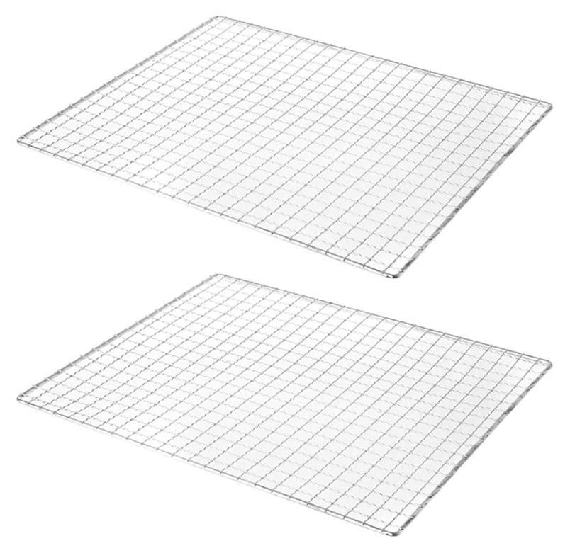 Elzusha RVS Grillmatten met Antiaanbaklaag, 2 stuks