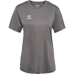 HUMMEL Damen Shirt hmlESSENTIAL JERSEY S/S WOMAN, Größe S in Grau Grau