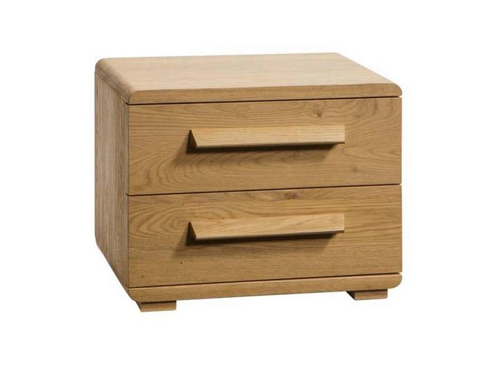 Hasena Nachtschrank, Eiche, Holz, Eiche, massiv, 2 Schublade(n) Schubladen, 48x39x43 cm, umfangreiches Zubehör erhältlich, Schlafzimmer, Nachttische