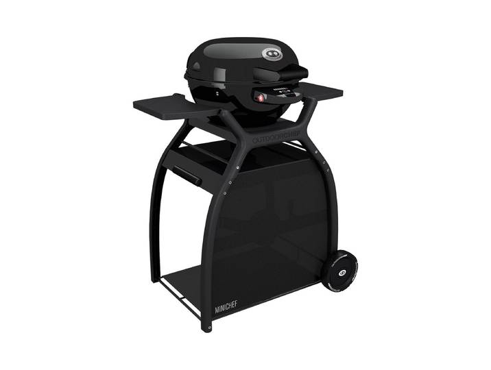 OUTDOORCHEF Minichef 420 E Plus Elektrogrill, Schwarz inkl. Unterwagen