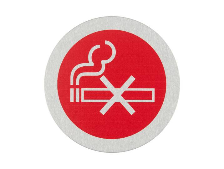 Rauchverbot-Schild Rund ⌀ 7.5 cm