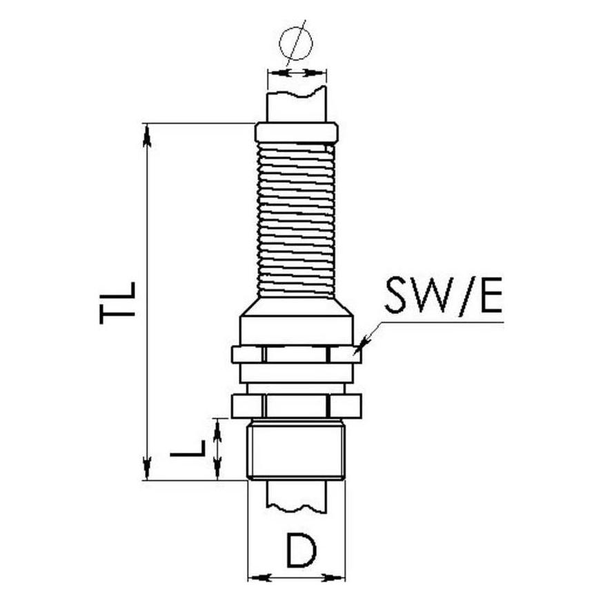 Wiska WISK Messingkabelverschraubung (10065852)