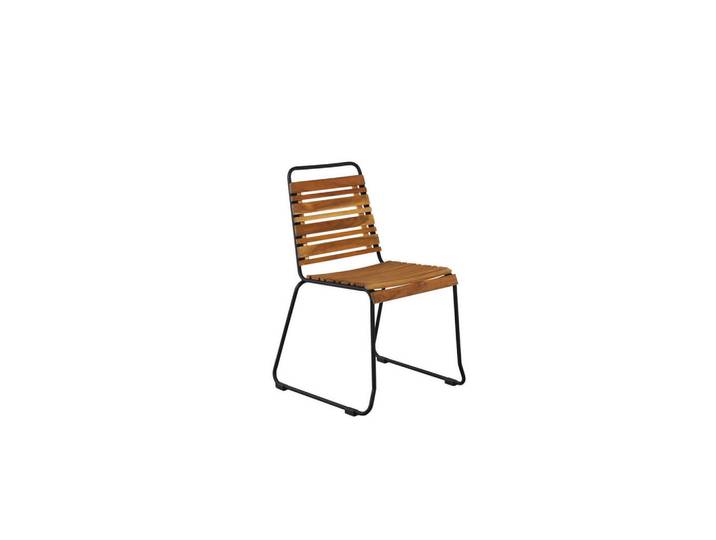 Furnlux Gartenessstuhl Bois Braun 57x59x86 cm, Holz, 57x86x59 cm, Gartenmöbel, Gartensessel, Gartenstühle