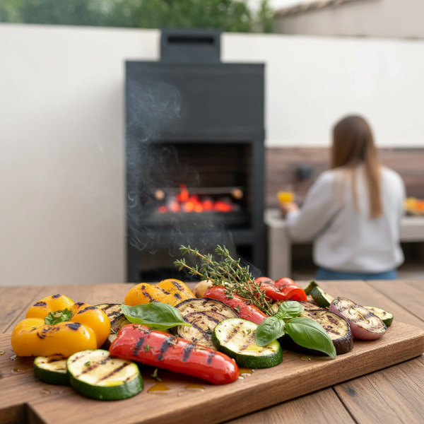 My-Barbecue Barbacoa moderna para exterior AV10M - Negro
