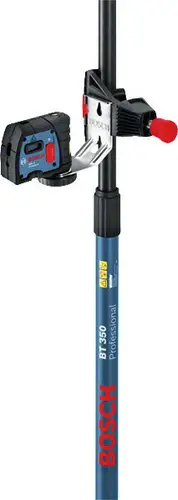 Bosch Professional 0601015B00 Teleskopstativ Höhe (max.)=350cm Passend für (Marke-Nivelliergeräte) Bosch