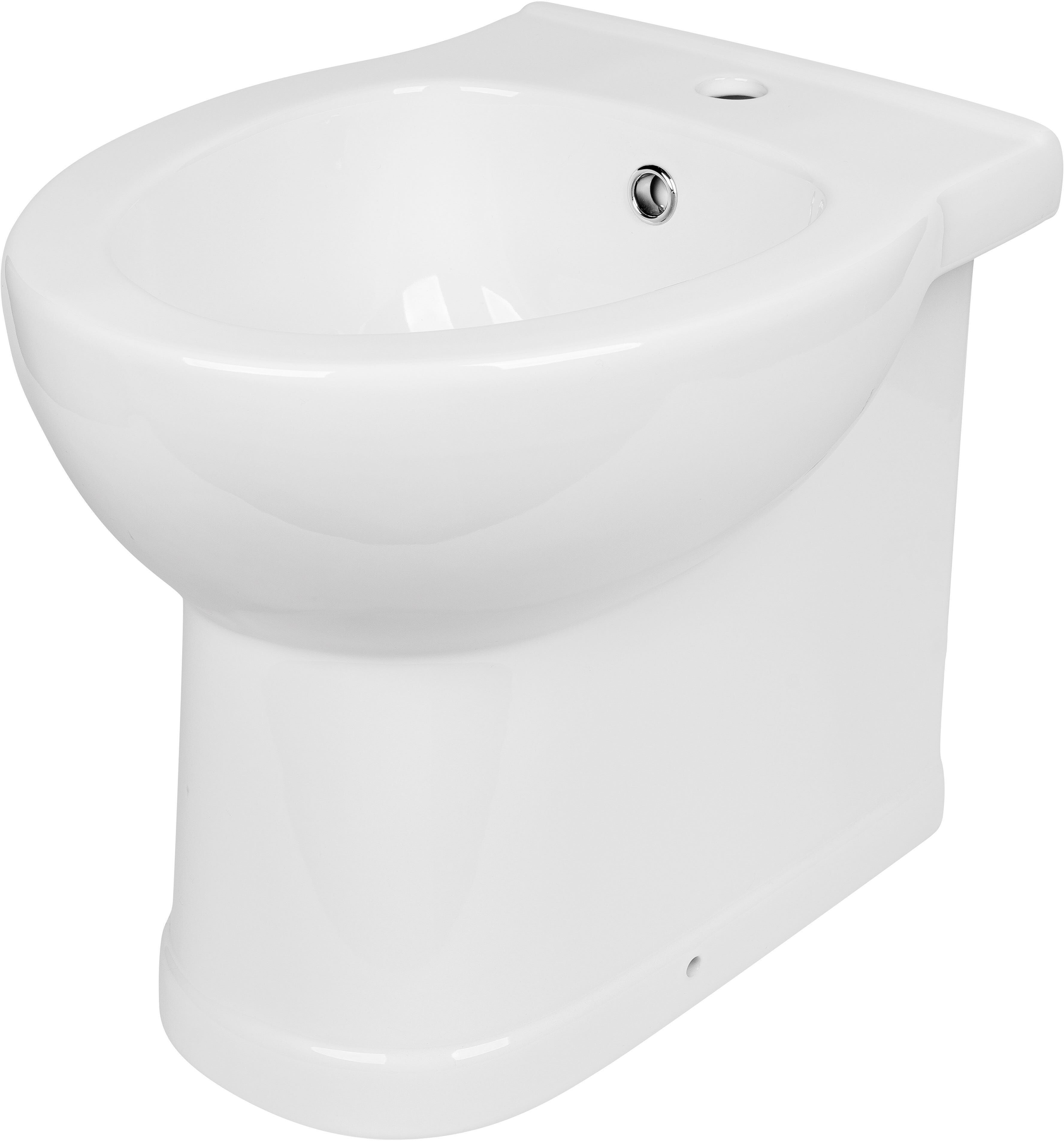 Tecnomat BIDET ALICE SERIE SHORT FILO MURO A TERRA IN CERAMICA BIANCA