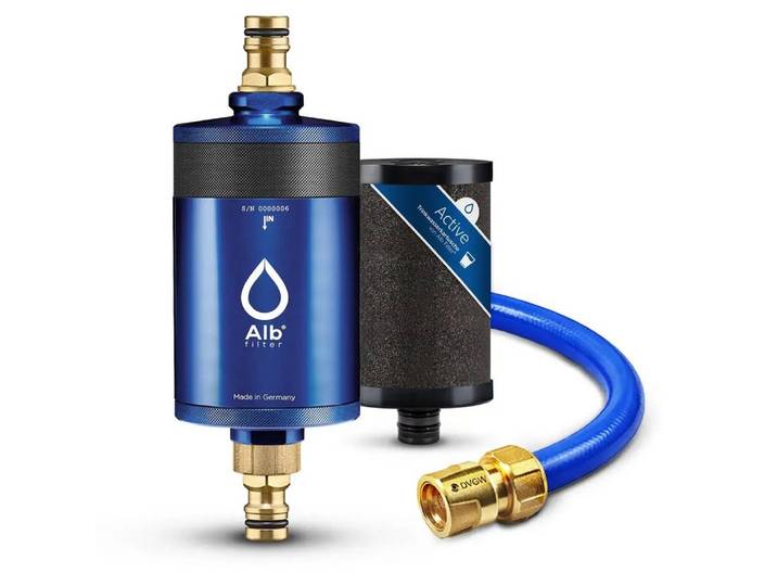 Alb Filter Wasserfilter Mobil Active Campingfilter, für Wohnmobil, mit Aktivkohle, GEKA-Anschluss, Made in Germany