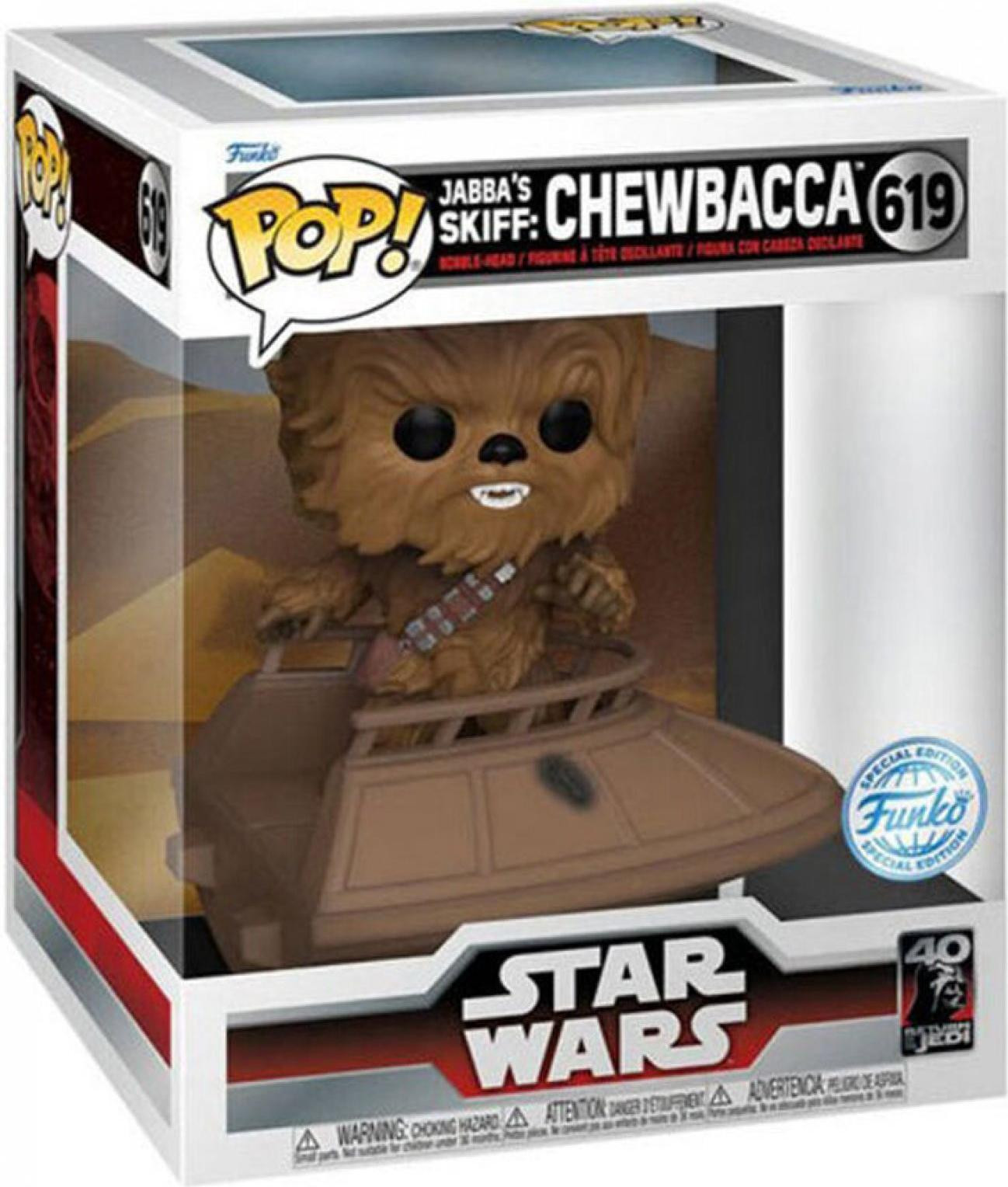 Funko Pop! Star Wars Chewbacca #619 Jabba's Skiff