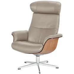 Relaxsessel aus Leder Timeout ¦ grau ¦ Maße (cm): B: 80 H: 101 T: 81.0